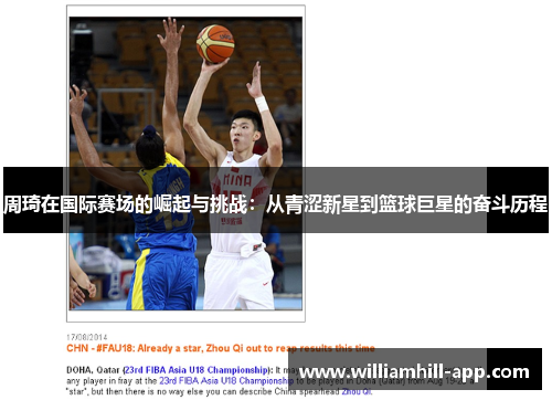 周琦在国际赛场的崛起与挑战：从青涩新星到篮球巨星的奋斗历程